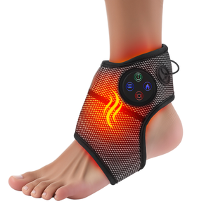 Slimme verwarmings- en vibratie-airpressure enkelwrap massagegordel compressie voetmassager met warmte - Product Image 1