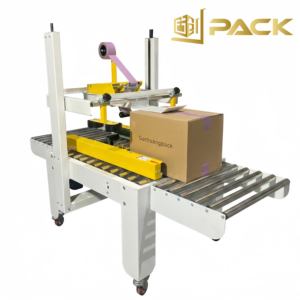 पैकेजिंग लाइन टेप सीलिंग स्वचालित कार्टन सीलिंग मशीन केस सीलर बॉक्स सीलर - Product Image 2