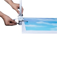 Panneau de plafond intérieur moderne en aluminium avec LED bleu clair ciel blanc nuage lucarne artificielle naturelle conception bureau à domicile