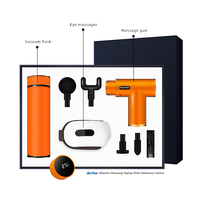 Flacon sous vide d'entreprise de luxe + massage des yeux + pistolet de massage personnalisé coffret cadeau d'affaires