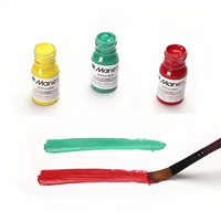 Kit de peinture pour modèles 3D en PLA, ABS et résine, 18 couleurs, peinture acrylique DIY avec pinceaux et outils, accessoires pour imprimante 3D