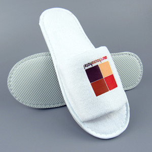 Pantuflas Desechables de Hotel de <span class=keywords><strong>5</strong></span> Estrellas con Logotipo, Suela Gruesa de EVA, Forro de Felpa - Product Image 5