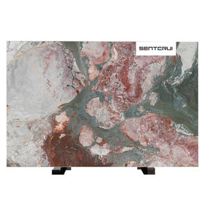 Tấm đá cẩm thạch màu hồng xanh lá cây vân Centurymosaic New Tinta Art, bề mặt bóng, màu hồng bốn mùa, dùng cho mặt bếp, biệt thự, tường nhà tắm - Product Image 1