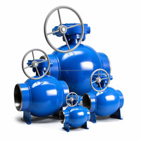 Venta al por mayor directa de fábrica: Válvula de bola de acero al carbono Q361F totalmente soldada con orificio reducido, accionada por engranaje helicoidal, API 6D para tuberías de gas