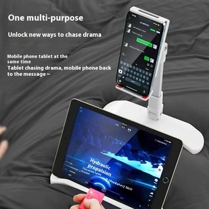 Support de <span class=keywords><strong>tablette</strong></span> mobile rétractable pour tableau de bord créatif, diffusion en direct, réglage multi-angles, support multifonctionnel pour - Product Image 4