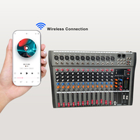Mélangeur Sonore Professionnel 12 Canaux Personnalisé par le Fabricant, Console Audio DJ Amplifiée pour Système Sonore