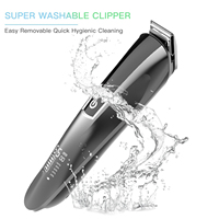 Kemei — tondeuse électrique professionnelle, rasoir pour cheveux et barbe, nez, à faible bruit, avec écran Lcd, 6 en 1