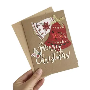 3D Christmas Pop Up Greeting Card Greeting Cards With Envelope Christmas Handmade 3D Popup Greeting Cards For Christmas Holiday