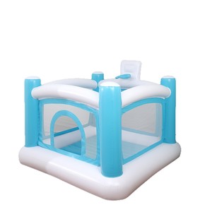 Trampolín Inflable para Niños, Azul, PVC Grueso, Seguro, para Jugar en Interiores y Exteriores, con Superficie Antideslizante - Product Image 2
