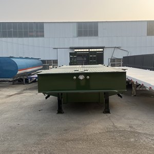 Remolque de Plataforma de 3 Ejes, Semirremolque de Plataforma de 3 Ejes, Buen Precio en Venta en Libia, Remolque de Plataforma para Tractor - Product Image 5