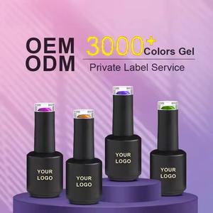 صناعة أظافر عالية الجودة منتج لصالونات الأظافر بشعار مخصص ألوان طويلة الأمد أصباغ عالية 15 طلاء أظافر جل بالأشعة فوق البنفسجية - Product Image 4