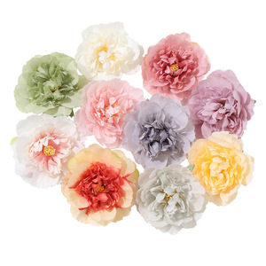 Tête de fleur de pivoine artificielle en soie 5 cm, accessoires de photographie de mariage en extérieur, décorations pour la maison - Product Image 5