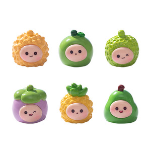 Muñeco de Resina en Miniatura con Forma de Fruta de Dibujos Animados, Decoración para Coche o Escritorio - Product Image 5