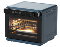 Four à air fryer électrique multifonction 24L avec revêtement antiadhésif en acier inoxydable et usage domestique