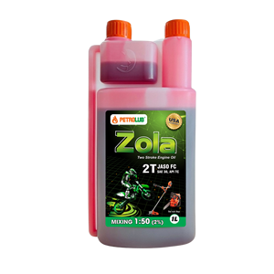 น้ำมันเครื่อง PETROLUB สำหรับเครื่องยนต์ 2 จังหวะ - PETRO ZOLA 100 มล. 500 มล. 1 ลิตร น้ำมันพื้นฐานและสารเติมแต่งคุณภาพสูงสำหรับเครื่องยนต์ 2 จังหวะ - Product Image 1