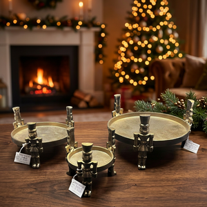 Sonnet <b>Decor</b> Handcrafted Aluminum <b>Nutcracker</b> Stand-Eco-Friendly Durable <b>Christmas</b> Home <b>Decor</b> - Product Image 2