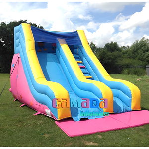 Gonfiabile scivolo a secco gonfiabile rimbalzo per bambini gonfiabile salto e scivolo bagnato asciutto - Product Image 4