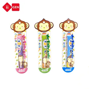 Borrador creativo y kawaii IIGEN, borradores con forma de lápiz de mono arcoíris para niños, borrador de goma lindo