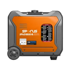SPERUS Gasoline Generator Portable 6.5KW Noiseless Inverter Generator, SP6500iED-A