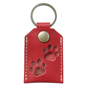 Cross-border pet hair storage cover, PU <b>leather</b> <b>keychain</b>, cartoon cat and dog hair storage bag, pet hair souvenir bag - Product Image 3