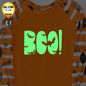 Conjunto de Pijama Feminino de Halloween que Brilha no Escuro, Roupa de Casa e Lazer, Pijama de Manga Comprida com Estampa de Abóbora e Calça Jogger para Festa do Pijama - Product Image 4