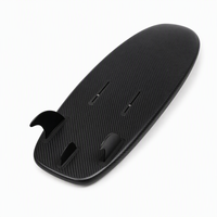 Planche de surf hydrofoil en fibre de carbone 0,98 m pour eaux offshore, logo personnalisé, OEM, ODM, vente en gros avec ailerons en plastique