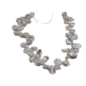 Collier de perles d'eau douce roses en forme de baroque, grande taille, semi-finies, pour la création de bijoux faits main avec accessoires - Product Image 5