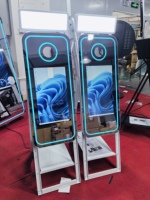 Miroir portable pliable de 40 pouces, nouveau, miroir magique tactile intelligent, photomaton