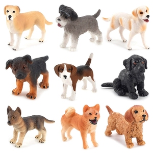 Modellino di Cane Realistico, Statuetta Statica Solida di <span class=keywords><strong>Cucciolo</strong></span> Golden Retriever, Labrador, Beagle, Shiba Inu - Product Image 2
