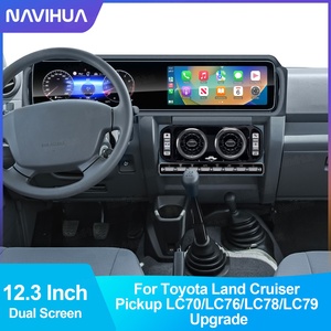 12.3" Dual <b>Screen</b> New Arrival for Toyota Land Cruiser LC70 LC76 Auto Speedometer Cockpit Multimedia Android Car Radio Carplay - Product Image 3