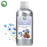 Huile de lin (Linum Usitatissimum) 100% pure pressée à froid, huile végétale en vrac pour cosmétiques, soins de la peau, massage, aromathérapie
