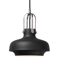 Lampe design XCP8071, luminaire suspendu moderne en aluminium noir, lampe suspendue rétro, petite lampe blanche chaude E27 pour la maison et le bureau