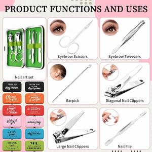 Ensemble de soins personnels à prix réduit, kit de voyage, coupe-ongles, logo imprimé personnalisé - Product Image 4