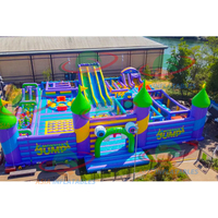 Parc d'attractions, aire de jeux gonflable intérieure, parc à thème gonflable, la plus grande structure gonflable au monde, pour adultes et enfants