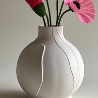 Vase en céramique transparente de grande taille, style Art déco, avec glaçure réactive, pour la décoration de table, à l'intérieur ou à l'extérieur, avec des fleurs