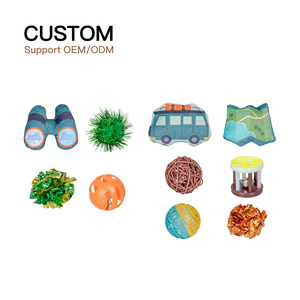 Fabricant vente en gros nouvelle forme de chat teaser bâton interactif chat en peluche jouet - Product Image 1