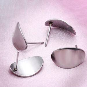 Ensemble de garniture de boucle d'oreille en acier inoxydable brillant pour bijoux faits <span class=keywords><strong>à</strong></span> la main DIY - Product Image 6