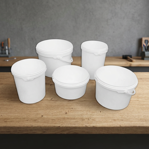 Seau en plastique 11L en plastique alimentaire PPC, plusieurs couleurs, adapté à un usage industriel, avec couvercle auto-scellant robuste - Product Image 2