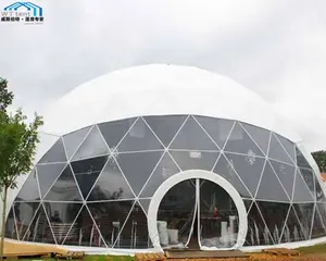 PVC Transparan Gelembung Kubah Tenda Ukuran Kustom Restoran Berkemah Hotel Tenda untuk Dijual