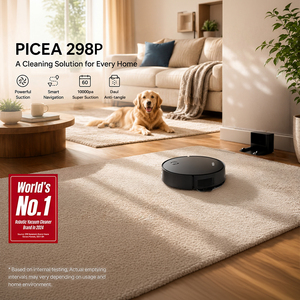 Aspiradora Robótica PICEA con Navegación Láser, Actualizaciones de Rutas en Tiempo Real y Función de Mopa Plana - Product Image 5