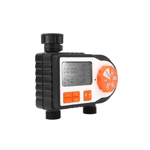 Outdoor Uv Resistant Garden Hose Watering Timer 2 Zone Digital Hose Pump Water Timer