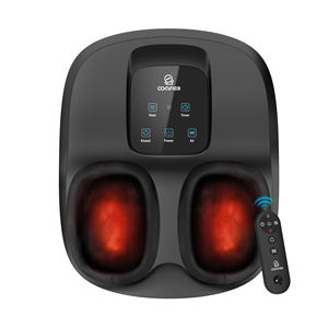 Compresión de aire amasado calentamiento masaje de pies con control remoto masaje de pies masajeador de rodamiento de bolas - Product Image 1