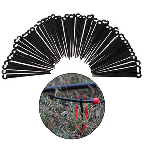 Support de tube capillaire pour irrigation goutte à goutte, connecteur noir de type C pour système d'arrosage de plantes en pot en serre ou sur balcon - Product Image 4