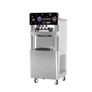 Mesin pembuat es krim kayu, tiga rasa bengkak tingkat tinggi tegangan tersedia 220v mesin pembuat jagung es krim