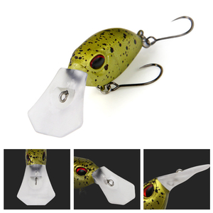 <span class=keywords><strong>Leurre</strong></span> de pêche crankbait artificiel dur en ABS, 6 couleurs, 30 mm, 2,8 g, avec grincement intégré, à coulée lente, pour truite et perche - Product Image 5