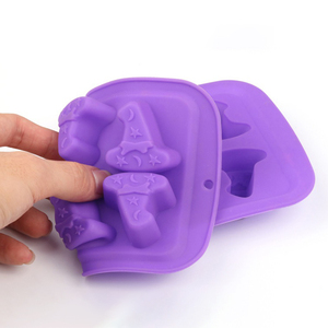 <span class=keywords><strong>Moule</strong></span> en silicone à 10 cavités en forme de crâne pour chocolat, qualité alimentaire, pour gâteaux d'Halloween (fantômes, chauves-souris), vente en gros directe usine - Product Image 3