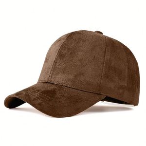Wholesale Custom 6 Panel Unisex Plain Hats 100% Polyester Suede Fabric Formal Adjustable Size Curved Brim <b>Baseball</b> <b>Cap</b> - Product Image 6