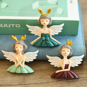 Figuras de Ángeles de Resina de Dibujos Animados Creativos, Adhesivos Autoadhesivos para Interruptores, Decoración de Pared para el Hogar, Adhesivos Decorativos de Estilo Nórdico - Product Image 2