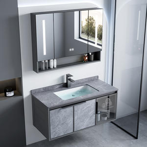 Hotel espacio engrosado aleación de aluminio gabinete de baño combinación baño <span class=keywords><strong>lavabo</strong></span> Placa de <span class=keywords><strong>roca</strong></span> un <span class=keywords><strong>lavabo</strong></span> - Product Image 2