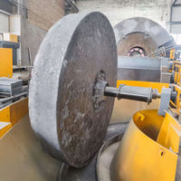 Vente Flash : Moulin à Pierre à Double Roue pour Broyage Humide, Modèle 1200 de Haute Qualité, Équipement de Broyage et d'Extraction d'Or, Haute Efficacité de Broyage
